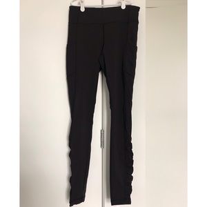 Lululemon Black Ruched Legging, Size 4